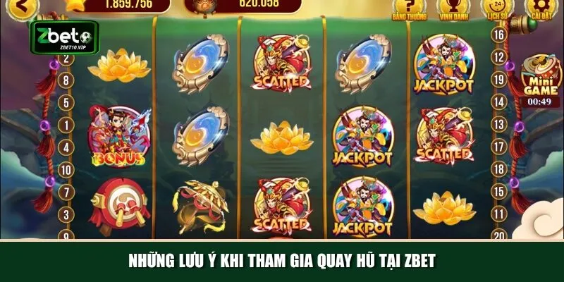 nhung luu y khi tham gia quay hu tai zbet Duy trì sự kiên trì và bình tĩnh khi chơi và nên biết khi nào dừng lại